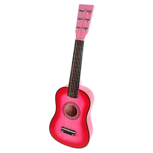 ERINGOGO 23 Folk-Gitarre Ukulelen Für Kinder Musikinstrument Für Kinder Gitarren Kindergitarre Für Mädchen Gitarre Für Jungs Kinder Gitarre Für Anfänger Akustikgitarre Rosa Hölzern von ERINGOGO