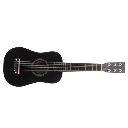 ERINGOGO 23 Holzgitarre Musikspielzeug Für Babys -Ukulele-gitarrenspielzeug Instrument Tragbare Gitarre Gitarre Black Bambus von ERINGOGO