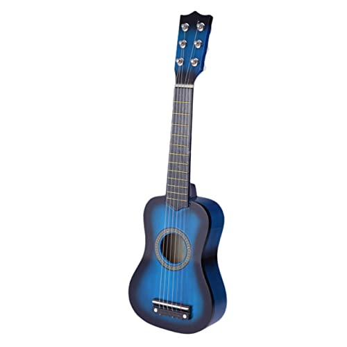 ERINGOGO 23 Holzgitarre Tragbare Gitarre Gitarrenspielzeug Gitarre Bambus Blue von ERINGOGO