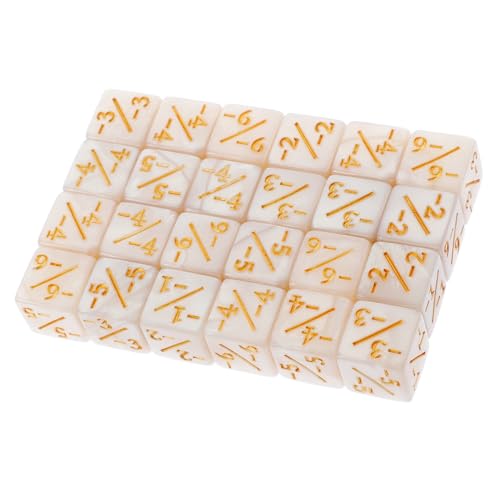 ERINGOGO 24 Stück Teiliges Acryl Würfel Zähler mit Plus und Minuszeichen Kindersicheres Lernspielzeug für Mathe und Tischspiele Vielseitige Token für Brett und Kartenspiele Perlmuttweiß ERINGOGO 24 Stück Teiliges Acryl Würfel Zähler mit Plus und Minuszeichen Kindersicheres Lernspielzeug für Mathe und Tischspiele Vielseitige Token für Brett und Kartenspiele Perlmuttweiß von ERINGOGO