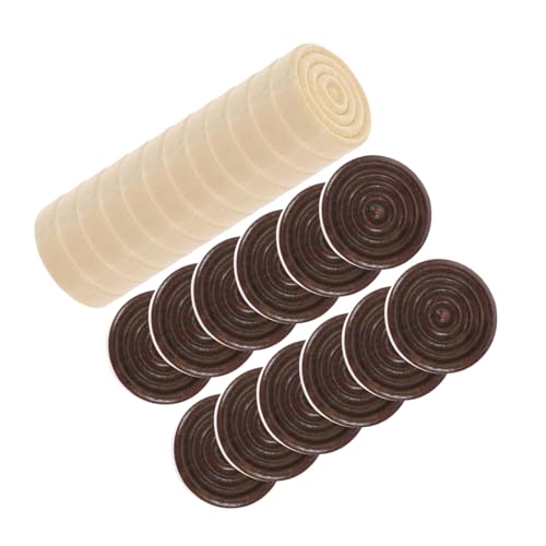 ERINGOGO 24 Stück Teiliges Ersatzset aus Holz Runde Glatte Spielfiguren in Holz und Dunkelbraun Langlebige und Hautfreundliche Spielsteine für Brettspiele Tragbar und Einsetzbar ERINGOGO 24 Stück Teiliges Ersatzset aus Holz Runde Glatte Spielfiguren in Holz und Dunkelbraun Langlebige und Hautfreundliche Spielsteine für Brettspiele Tragbar und Einsetzbar von ERINGOGO