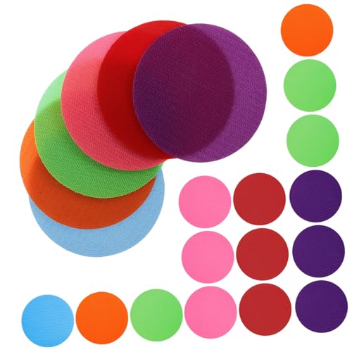 ERINGOGO 24 Stück Teiliges Runde Teppichmarkierungen Bunte Sitzpunkte mit Klettband für Kindergarten und Grundschule Fördert Sitzordnung und Motorik bei Kindern ERINGOGO 24 Stück Teiliges Runde Teppichmarkierungen Bunte Sitzpunkte mit Klettband für Kindergarten und Grundschule Fördert Sitzordnung und Motorik bei Kindern von ERINGOGO