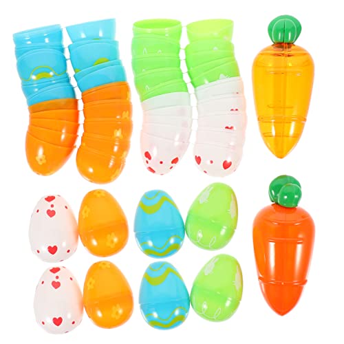 ERINGOGO Ostern Süßigkeiten Boxen 28pcs Dekorative Füllbare Eier Karotten Form Für Ostern Feier von ERINGOGO