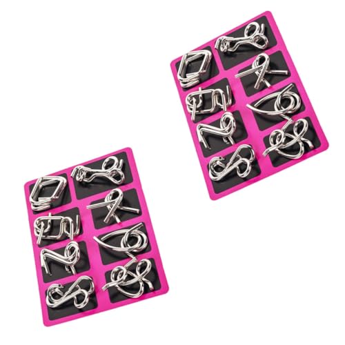 ERINGOGO 2sätze Draht Puzzle Iq Spielzeug Unlock Interlock Trickspiel Für Junge Mädchen Und Erwachsene Teiliges Set Denkaufgabe Für Kreative Köpfe ERINGOGO 2sätze Draht Puzzle Iq Spielzeug Unlock Interlock Trickspiel Für Junge Mädchen Und Erwachsene Teiliges Set Denkaufgabe Für Kreative Köpfe von ERINGOGO