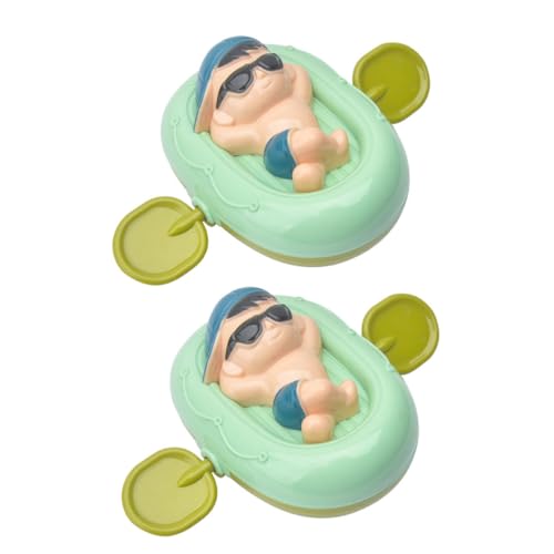 ERINGOGO 2stücke Aufzieh-badespielzeug Für Kleinkinder Schwimmendes Boot Mit Zufälligen Figuren Für Spaß Beim Baden Und Spielen Im Pool Als Zur Babyparty ERINGOGO 2stücke Aufzieh-badespielzeug Für Kleinkinder Schwimmendes Boot Mit Zufälligen Figuren Für Spaß Beim Baden Und Spielen Im Pool Als Zur Babyparty von ERINGOGO