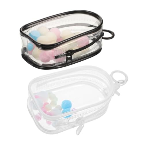 ERINGOGO 2st Babytasche Zeigen Schlüsselanhänger Klarsichtvitrine Für Figuren Klarsichttaschen Mit Reißverschluss Süßes Durchsichtige Organizer-Taschen Kuscheltier Aufbewahrung PVC von ERINGOGO