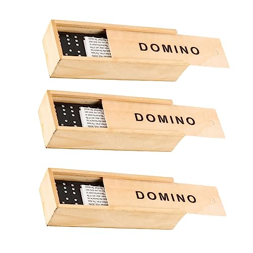ERINGOGO 3 Sätze Teiliges Domino Holzspiel Set aus Schwarzem Holz Langlebig und Sicher Klassisches Familienspiel für Ab Jahren Vielseitig als Bausteine und Reise Spiel Geeignet ERINGOGO 3 Sätze Teiliges Domino Holzspiel Set aus Schwarzem Holz Langlebig und Sicher Klassisches Familienspiel für Ab Jahren Vielseitig als Bausteine und Reise Spiel Geeignet von ERINGOGO