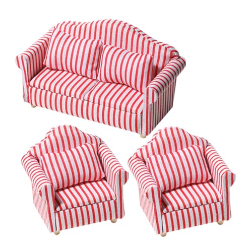 ERINGOGO 3 Stück Maßstab Wohnzimmer Couch Sessel Dekoration für DIY Puppenhaus Garten und Geschenk ERINGOGO 3 Stück Maßstab Wohnzimmer Couch Sessel Dekoration für DIY Puppenhaus Garten und Geschenk von ERINGOGO