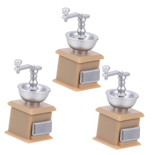 ERINGOGO 3 Stück Puppenhausgeräte Miniatur-szenenmodell Mini-küchenkaffeemühle Puppenhauslieferungen Mini House Kaffeemühle Mini-haushaltsgeräte Puppenhauszubehör Acryl von ERINGOGO