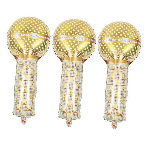 ERINGOGO 3 Stück Teiliges Aufblasbares Mikrofon Folienballon Aluminiumfolie Jahre Partydekoration Musik Festival Deko für Motto Fotorequisiten ERINGOGO 3 Stück Teiliges Aufblasbares Mikrofon Folienballon Aluminiumfolie Jahre Partydekoration Musik Festival Deko für Motto Fotorequisiten von ERINGOGO