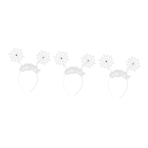 ERINGOGO 3 Stück Teiliges Haarband Schneeflockenform Weihnachtlicher Haarschmuck für Mädchen Modische Stirnbänder Bequem und Vielseitig für Geburtstag Weihnachten und Alltag ERINGOGO 3 Stück Teiliges Haarband Schneeflockenform Weihnachtlicher Haarschmuck für Mädchen Modische Stirnbänder Bequem und Vielseitig für Geburtstag Weihnachten und Alltag von ERINGOGO