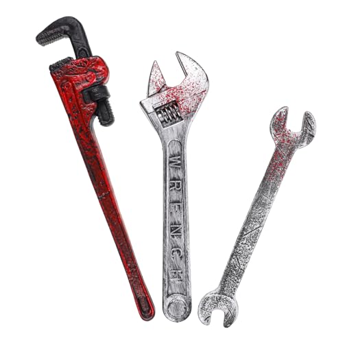 ERINGOGO 3 Stück Teiliges Halloween Schraubenschlüssel Plastik Requisiten Realistisch Detailreich für Kostümparty Karneval Bühnenauftritt Gruselige Dekoration Zubehör ERINGOGO 3 Stück Teiliges Halloween Schraubenschlüssel Plastik Requisiten Realistisch Detailreich für Kostümparty Karneval Bühnenauftritt Gruselige Dekoration Zubehör von ERINGOGO