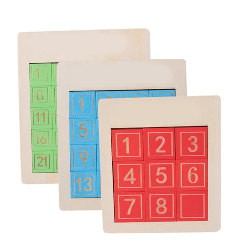 ERINGOGO 3 Stück Teiliges Holz Schiebepuzzle Zahlen Lernspielzeug für Ab Jahre Farbenfrohes Montessori Mathe Holzpuzzle Denken und Vorstellungskraft Sicher ohne Scharfe Kanten für Eltern ERINGOGO 3 Stück Teiliges Holz Schiebepuzzle Zahlen Lernspielzeug für Ab Jahre Farbenfrohes Montessori Mathe Holzpuzzle Denken und Vorstellungskraft Sicher ohne Scharfe Kanten für Eltern von ERINGOGO