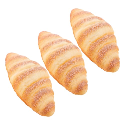 ERINGOGO 3 Stück Teiliges Künstliche Croissants Realistische Dekobrote mit Authentischer Textur Leichtes Stabiles Material Fotorequisiten für Bäckerei und Küchendekoration ERINGOGO 3 Stück Teiliges Künstliche Croissants Realistische Dekobrote mit Authentischer Textur Leichtes Stabiles Material Fotorequisiten für Bäckerei und Küchendekoration von ERINGOGO