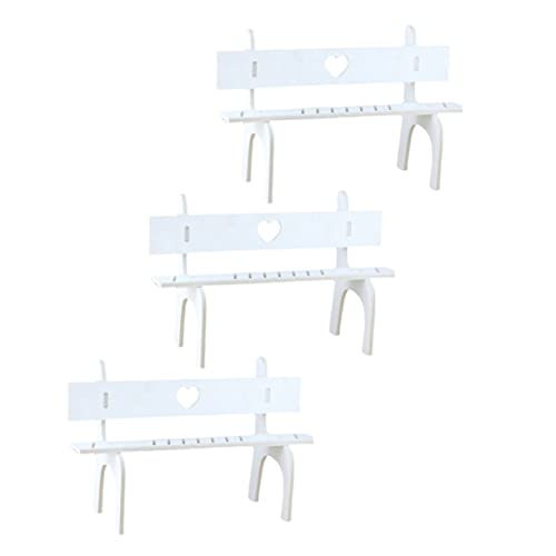 ERINGOGO 3 Stück Teiliges Miniatur Puppenhaus Stühle Hängende Beine Dekorative Kleine Bänke Weiß für Puppen und Sammlungen ERINGOGO 3 Stück Teiliges Miniatur Puppenhaus Stühle Hängende Beine Dekorative Kleine Bänke Weiß für Puppen und Sammlungen von ERINGOGO