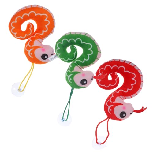 ERINGOGO 3 Stück Teiliges Plüschtier Schlangen mit Saugnapf Realistische Künstliche Schlange als Partydeko Lustiges Aprilscherz für Halloween Grün Rot Orange Weiches Stofftier ERINGOGO 3 Stück Teiliges Plüschtier Schlangen mit Saugnapf Realistische Künstliche Schlange als Partydeko Lustiges Aprilscherz für Halloween Grün Rot Orange Weiches Stofftier von ERINGOGO