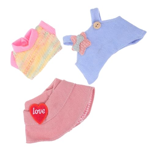 ERINGOGO 3 Stück Teiliges Puppenkleider-Set mit Herzförmigem Bucket-Hut T-Shirt und Latzhose Weiche Pflegeleichte Puppenkostüme für Ankleiden Rollenspiel und Puppenhaus-Dekoration ERINGOGO 3 Stück Teiliges Puppenkleider-Set mit Herzförmigem Bucket-Hut T-Shirt und Latzhose Weiche Pflegeleichte Puppenkostüme für Ankleiden Rollenspiel und Puppenhaus-Dekoration von ERINGOGO