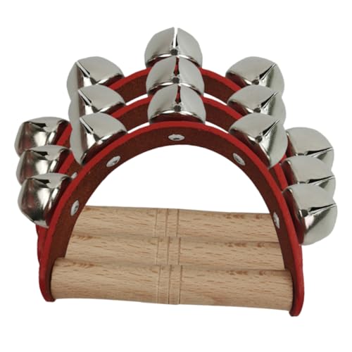 ERINGOGO 3 Stück Teiliges Tamburin Halbmond Handglocken Klangspielzeug für Geburtstagsfeiern Festivals Musikspiele Montessori Geeignet ERINGOGO 3 Stück Teiliges Tamburin Halbmond Handglocken Klangspielzeug für Geburtstagsfeiern Festivals Musikspiele Montessori Geeignet von ERINGOGO