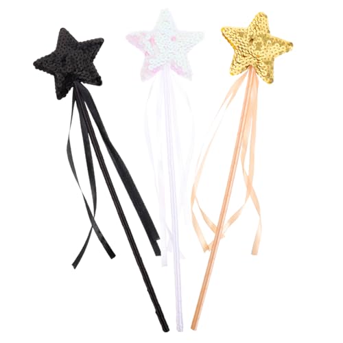 ERINGOGO 3stücke Glänzende Feenstäbe Sternform Fee Mit Band Dekorative Fee Für Junge Mädchen Bühnenauftritt Requisite Tragbar ERINGOGO 3stücke Glänzende Feenstäbe Sternform Fee Mit Band Dekorative Fee Für Junge Mädchen Bühnenauftritt Requisite Tragbar von ERINGOGO