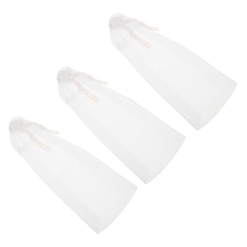 ERINGOGO 3 Stücke Doll Wedding Veil Miniature Replaceable Gauze Veil mit Spitzenbesatz Braut Kopfbedeckung für Puppen DIY Styling für Hochzeits-szenen und Puppenmode ERINGOGO 3 Stücke Doll Wedding Veil Miniature Replaceable Gauze Veil mit Spitzenbesatz Braut Kopfbedeckung für Puppen DIY Styling für Hochzeits-szenen und Puppenmode von ERINGOGO