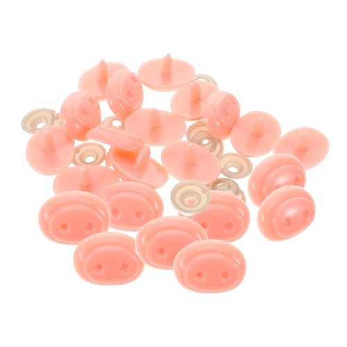 ERINGOGO 30 Sätze Schweinchennasen-Accessoires Puppennase Plüsch-schweinenase Schaumschutz Fob-Halter Stirnband Mit Kopfschnalle Glocke Kuhglocke Saugnapf Haustier-anhänger Plastik Rosa von ERINGOGO