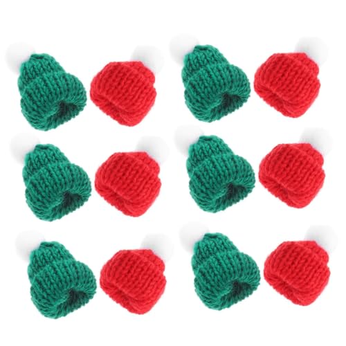ERINGOGO 30 Stück Teiliges Mini Strickmützen für Bastelprojekte Winzige Weihnachtsmützen in Rot und Grün Vielseitige DIY Deko für Flaschen Puppen und Festliche Accessoires ERINGOGO 30 Stück Teiliges Mini Strickmützen für Bastelprojekte Winzige Weihnachtsmützen in Rot und Grün Vielseitige DIY Deko für Flaschen Puppen und Festliche Accessoires von ERINGOGO