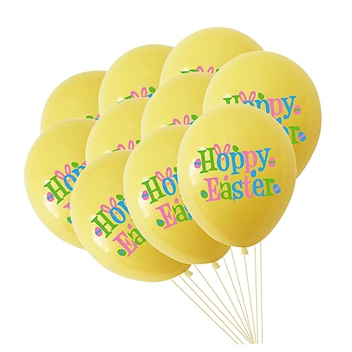 ERINGOGO 30St Ballon wand polsterung celebrations balongas party decoration Feierlichkeiten balloon luftbalons party sachen Partydekoration schöne Partydeko Partyzubehör Emulsion Yellow von ERINGOGO