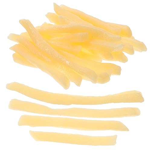 ERINGOGO 30st Simulationsmodell Für Pommes Frites Simuliertes Pommes-Modell Essen Spielen Gefälschtes Pommes-Modell Falsche Pommes Fotografie Requisiten Falsche Pommes-Requisiten PVC von ERINGOGO