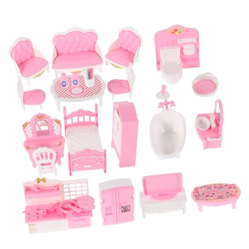 ERINGOGO 32 Stück Teiliges Miniatur Puppenhaus Möbel Set mit Bett Stuhl und Schreibtisch Realistische Schlafzimmermöbel aus Sicheren Materialien Fördert Kreatives Rollenspiel ERINGOGO 32 Stück Teiliges Miniatur Puppenhaus Möbel Set mit Bett Stuhl und Schreibtisch Realistische Schlafzimmermöbel aus Sicheren Materialien Fördert Kreatives Rollenspiel von ERINGOGO