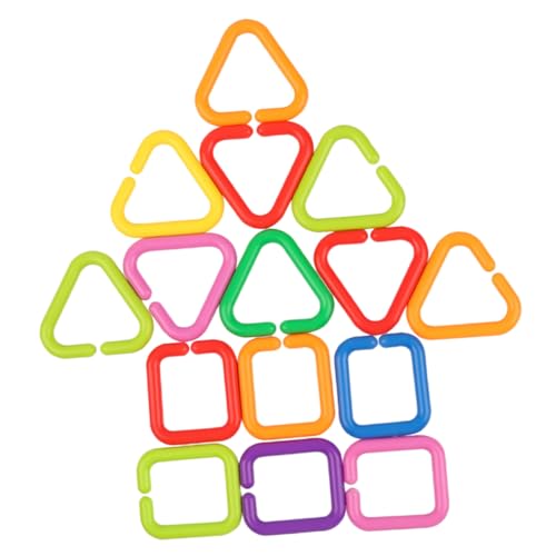 ERINGOGO 35 Stück Teiliges Geometrische Verbindungsringe mit Glatter Oberfläche und Leichter Handhabung frei für Kinderwagen Kinderbett und Kleinkinder zur Sensorischen und ERINGOGO 35 Stück Teiliges Geometrische Verbindungsringe mit Glatter Oberfläche und Leichter Handhabung frei für Kinderwagen Kinderbett und Kleinkinder zur Sensorischen und von ERINGOGO