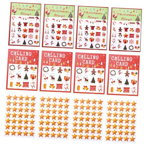 ERINGOGO 37 Stück Teiliges Bingo Spielset mit Karten Rote Weihnachts Bingo Karten für Spieler Partyspiele für Fest Büro Bar Sicheres Interaktives Unterhaltungsspiel ERINGOGO 37 Stück Teiliges Bingo Spielset mit Karten Rote Weihnachts Bingo Karten für Spieler Partyspiele für Fest Büro Bar Sicheres Interaktives Unterhaltungsspiel von ERINGOGO