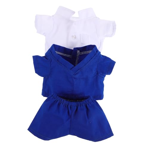 ERINGOGO 3Pcs DIY Bärenkleidung Stofftier Kostüm Plüsch Dolls Doktor Outfit Plüschspielzeug Süße Bärenpuppe T Shirt Und Hosen Kostüm von ERINGOGO