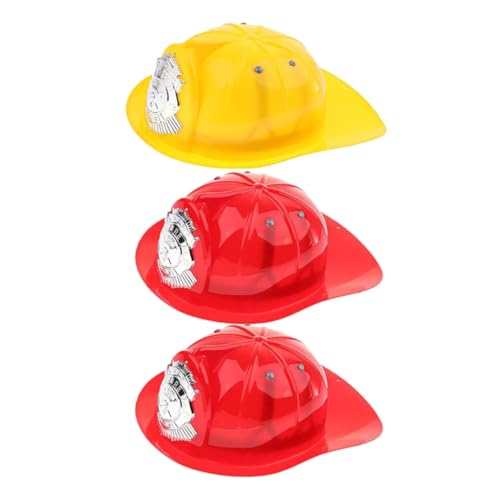 ERINGOGO 3St Feuerschutzhelm für feuerwehrhelm für Feuerwehrmann Verkleidung Feuerwehrmann Verkleidung Zubehör Feuerwehrmütze für Hüte für Plastik von ERINGOGO