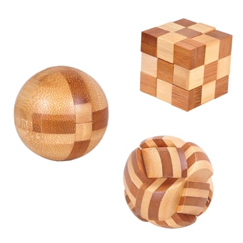 ERINGOGO 3stücke Teiliges Kreatives Bambus-ming-Lock-Spielzeug Puzzle-Spielzeug Problemlösungsfähigkeiten Für Junge Mädchen Und Erwachsene Für Gemeinsames Spielen Und Logisches ERINGOGO 3stücke Teiliges Kreatives Bambus-ming-Lock-Spielzeug Puzzle-Spielzeug Problemlösungsfähigkeiten Für Junge Mädchen Und Erwachsene Für Gemeinsames Spielen Und Logisches von ERINGOGO