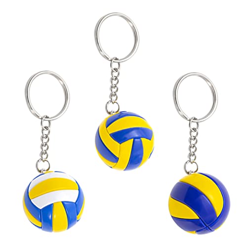 ERINGOGO 3st Volleyball-modellspielzeug Bezaubernder Taschenanhänger Kompakter Schlüsselanhänger Rucksack-schlüsselanhänger Tragbarer Schlüsselanhänger Exquisiter Schlüsselanhänger Leder von ERINGOGO