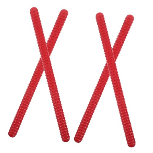 ERINGOGO 4 . Teiliges Rhythmusstäbe aus Holz Spiralförmige Lummi Percussion-Sticks Kinderfreundlich mit Glatter Oberfläche Sicher für Musikunterricht Frühe Entwicklung und Spiel Rot ERINGOGO 4 . Teiliges Rhythmusstäbe aus Holz Spiralförmige Lummi Percussion-Sticks Kinderfreundlich mit Glatter Oberfläche Sicher für Musikunterricht Frühe Entwicklung und Spiel Rot von ERINGOGO