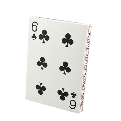 ERINGOGO 4 Brettspiel-Poker große Spielkarten familienspiele Card Game kartenhalter Spielkarten настольные игры Kartenspiel Pokerkarte aus Papier kreative Pokerkarten Weiß von ERINGOGO