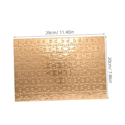 ERINGOGO 4 Sätze Blank Puzzle Teile Goldfarben Blanko Puzzle zum Bemalen und Basteln Jigsaw DIY für Kreative Kunstprojekte Sublimation und Motorikförderung ERINGOGO 4 Sätze Blank Puzzle Teile Goldfarben Blanko Puzzle zum Bemalen und Basteln Jigsaw DIY für Kreative Kunstprojekte Sublimation und Motorikförderung von ERINGOGO