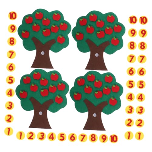 ERINGOGO 4 Sätze Filz Apfelbaum Lernspielzeug für Kindergarten Mathe Zahlen Zuordnung Pädagogisches Memory Spiel Kreatives Handgefertigtes Filzspielzeug für Vorschulkinder ERINGOGO 4 Sätze Filz Apfelbaum Lernspielzeug für Kindergarten Mathe Zahlen Zuordnung Pädagogisches Memory Spiel Kreatives Handgefertigtes Filzspielzeug für Vorschulkinder von ERINGOGO