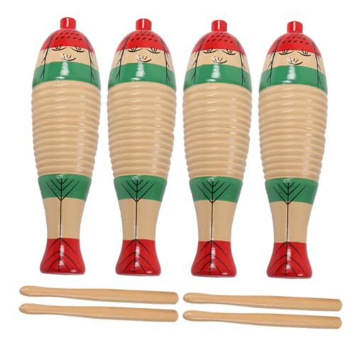 ERINGOGO 4 Sätze Holz Guiro Abs Musik Percussion Instrument Spielzeug Für Junge Mädchen Kleinkinder Mit Schlaginstrument Für Visuelle Auditive Entwicklung ERINGOGO 4 Sätze Holz Guiro Abs Musik Percussion Instrument Spielzeug Für Junge Mädchen Kleinkinder Mit Schlaginstrument Für Visuelle Auditive Entwicklung von ERINGOGO