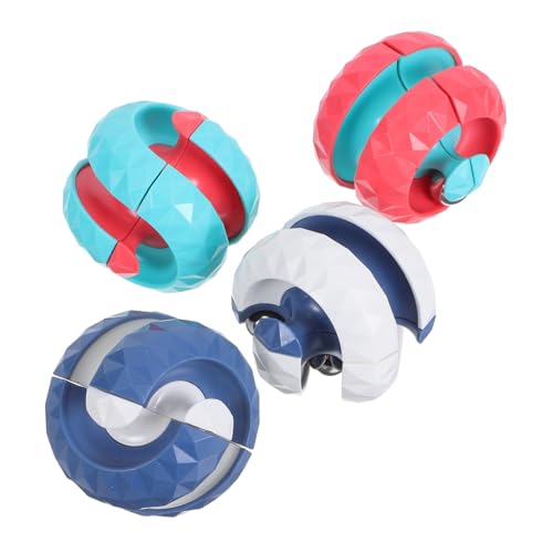 ERINGOGO 4 Stück Drehbare Kugel Kreatives Stressabbau Sensorikspiel für Erwachsene Lernförderndes Fidget Toy mit Einzigartigem Rotations-Track als Büro Klassenzimmerpreis ERINGOGO 4 Stück Drehbare Kugel Kreatives Stressabbau Sensorikspiel für Erwachsene Lernförderndes Fidget Toy mit Einzigartigem Rotations-Track als Büro Klassenzimmerpreis von ERINGOGO
