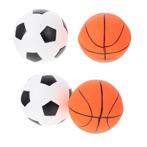 ERINGOGO 4 Stück Fußball-Basketball- für kinderspielzeug Funny Toys basketballs Fun Toy Golfbälle Mini-Basketball Simulations-Basketball Kinderbälle von ERINGOGO