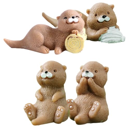 ERINGOGO 4pcs Harz Miniatur Statue Einzigartige Figurine Für Home Auto Garten Dekorationen von ERINGOGO