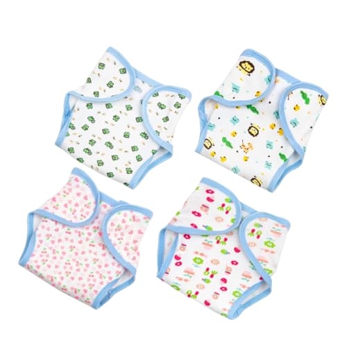 ERINGOGO 4 Stück Puppenwindel stoffwindeln puppenspielzeug puppenpflege Set Puppen Puppen Zubehör verkleiden Zubehör Babys Rollenspielset für Puppen von ERINGOGO