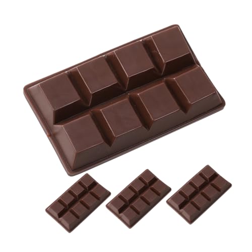 ERINGOGO 4 Stück Simulationsschokolade Kleine Gefälschte Schokolade Simuliertes Dekoratives Schokoladendekor Gefälschtes Essen Gefälschtes Schokoladenmodell Falsches Essen PVC Coffee von ERINGOGO