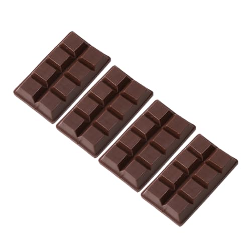 ERINGOGO 4 Stück Simulationsschokolade Schokoladen-tischmodell Simuliertes Dekoratives Schokoladendekor Künstliches Essen Zum Valentinstag Kleine Gefälschte Schokolade Coffee PVC von ERINGOGO