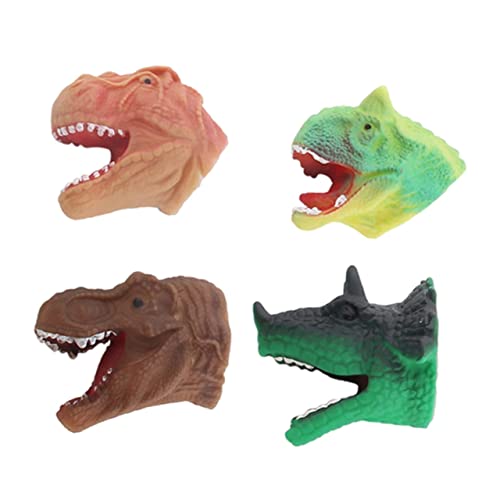 ERINGOGO 4 Stück Teiliges Dinosaurier Fingerpuppen aus Kunststoff Kindgerechte Dino Kopf Spielzeuge mit Glatten Kanten Interaktives Fingerspielzeug für Jungen und Mädchen für ERINGOGO 4 Stück Teiliges Dinosaurier Fingerpuppen aus Kunststoff Kindgerechte Dino Kopf Spielzeuge mit Glatten Kanten Interaktives Fingerspielzeug für Jungen und Mädchen für von ERINGOGO