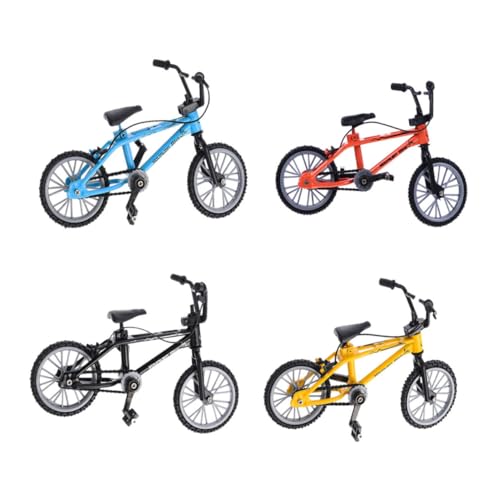 ERINGOGO 4 Stück Teiliges Fingerbike aus Aluminiumlegierung und Kunststoff Miniatur Fahrradspielzeug zur Handkoordination für Erwachsene Langlebig Abnehmbar in Gelb Blau Schwarz Orange ERINGOGO 4 Stück Teiliges Fingerbike aus Aluminiumlegierung und Kunststoff Miniatur Fahrradspielzeug zur Handkoordination für Erwachsene Langlebig Abnehmbar in Gelb Blau Schwarz Orange von ERINGOGO
