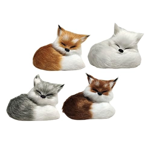 ERINGOGO 4 Stück Teiliges Plüsch Fuchs Dekorative Realistische Fuchsform Handgefertigte Stofftiere Vielseitige Wohn Autodekoration Kindgerechtes Sicheres Kuscheltier ERINGOGO 4 Stück Teiliges Plüsch Fuchs Dekorative Realistische Fuchsform Handgefertigte Stofftiere Vielseitige Wohn Autodekoration Kindgerechtes Sicheres Kuscheltier von ERINGOGO