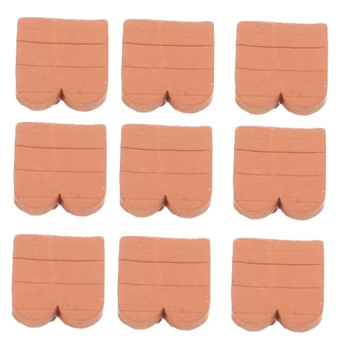 ERINGOGO 40 Stück Miniatur Modell Dachziegel aus Robustem mit Einzigartigem Wellenmuster Realistische Mini Bausteine für Puppenhaus und Garten Kreative DIY Bastelsteine Braun ERINGOGO 40 Stück Miniatur Modell Dachziegel aus Robustem mit Einzigartigem Wellenmuster Realistische Mini Bausteine für Puppenhaus und Garten Kreative DIY Bastelsteine Braun von ERINGOGO